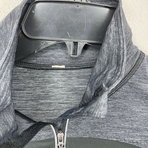 LULULEMON Womens Sun Runner Hybrid Pullover Sz 4 Black Gray 1/2-Zip Jacket - Picture 3 of 7